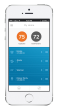 Lyric Smart Thermostat App for iPhone 5S
