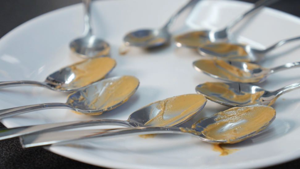 Dirty Spoons on Plate