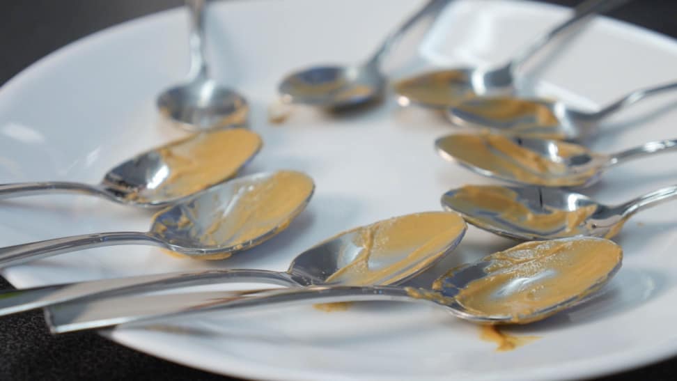 Dirty Spoons on Plate