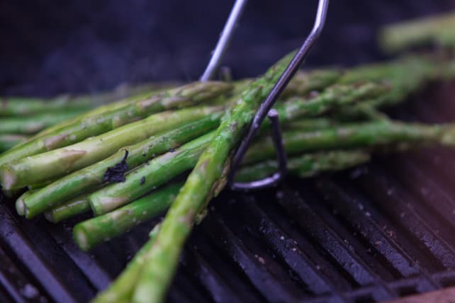 Grilled asparagus