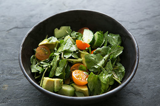 Salad on slate