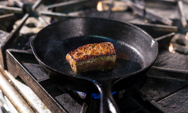 Steak in cast iron