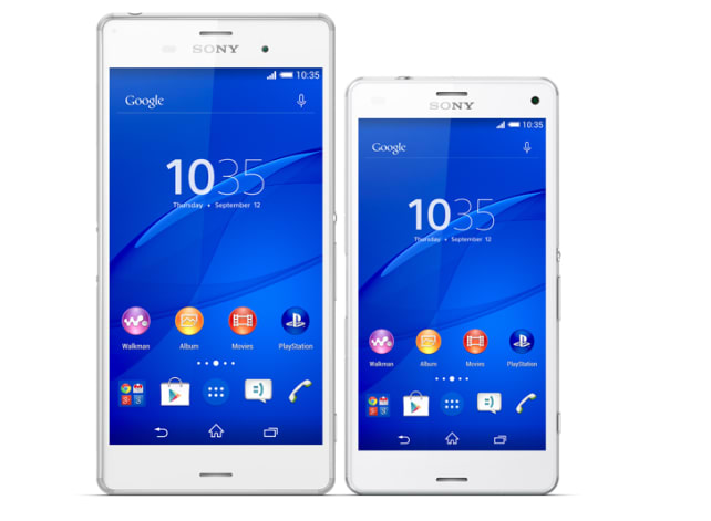 Sony Xperia Z3 and Xperia Z3 Compact