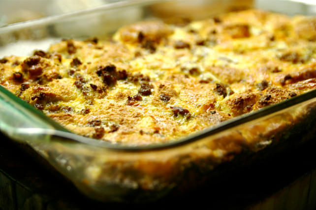 Stuffing and Turkey Breakfast Casserole