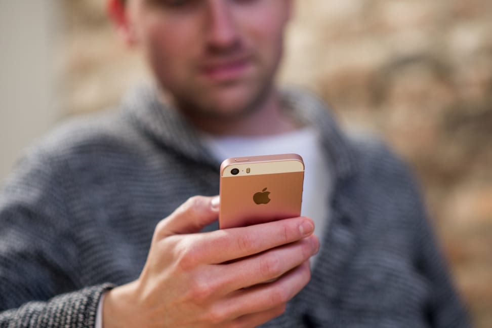 Apple iPhone SE In Use (Side)