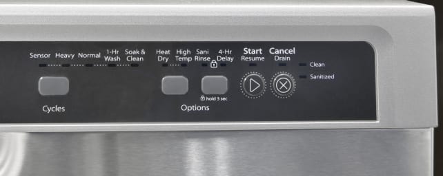 Whirlpool WDF540PADM Cycle Controls