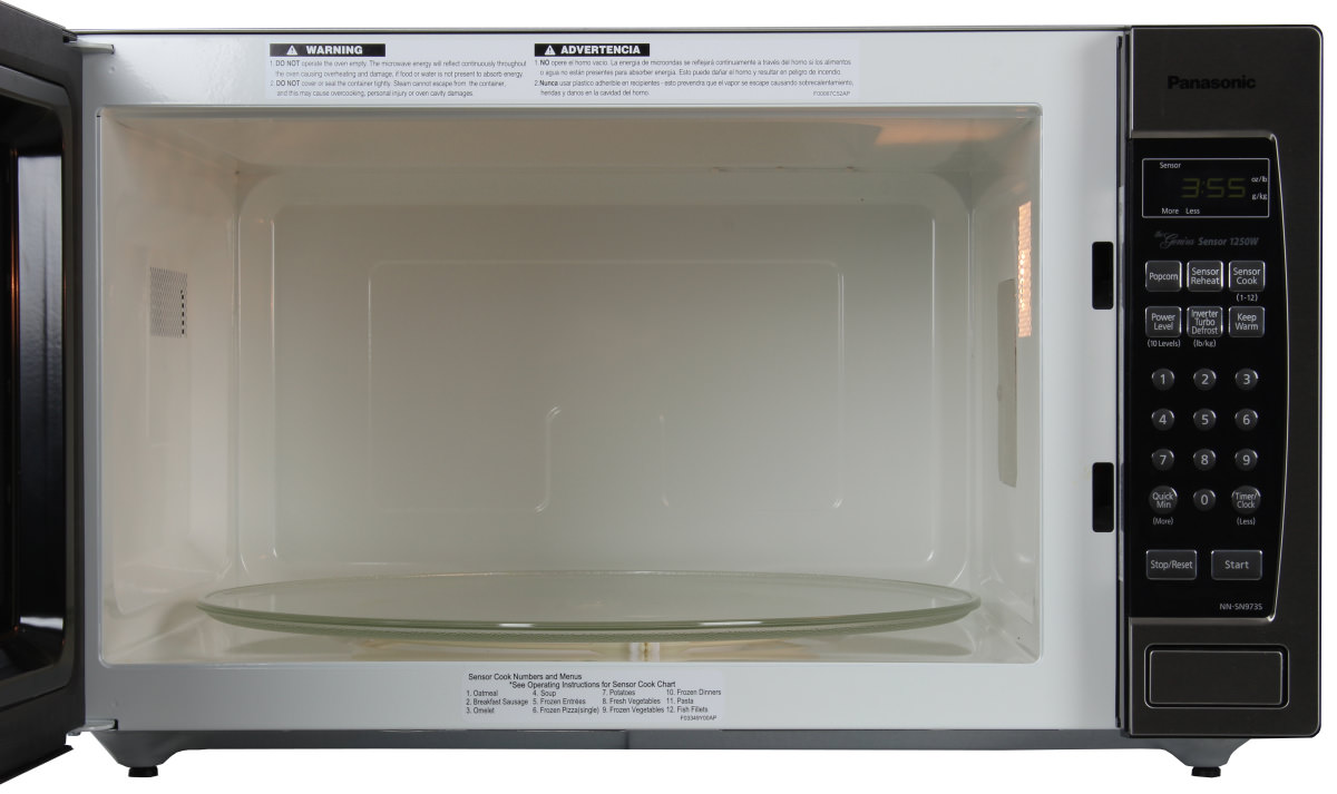 Panasonic Nn Sn973s Countertop Microwave Review Reviewed The Microwave Has A Mive 2 Cubic Foot Capacity Panasonic Nnsn9735 Profile