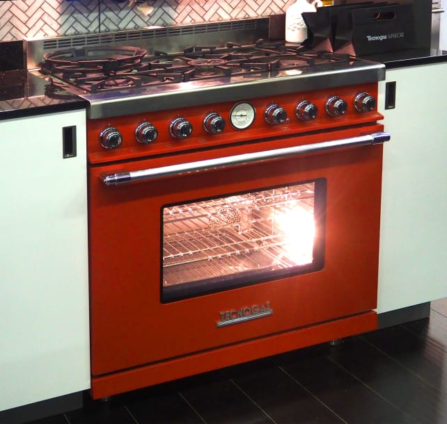 Tecnogas Superiore Deco 36-inch Bright Red Range