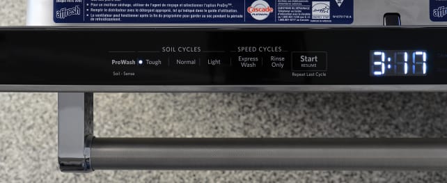 KitchenAid KDTM704ESS Cycle Controls