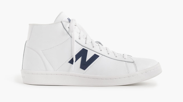 New Balance for J.Crew 891 leather high-top sneakers
