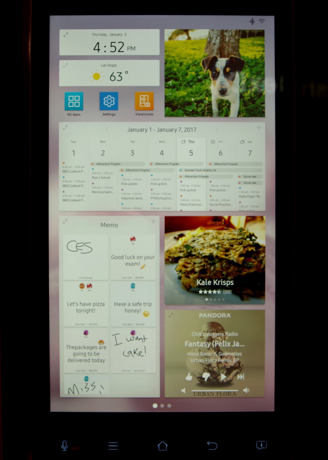 Samsung Family Hub 2.0 Screen